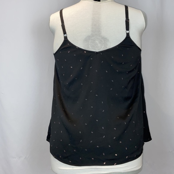 Torrid SOPHIE - BLACK FOIL FEATHER SWING CAMI size 0 Large 12 - Picture 4 of 9